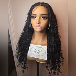 Black Braided Wig for Women